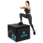 Бокс плиометрический тумба для кроссфита Плиобокс набор 4 бокса LiveUp LP8158 4шт 90х75х15/30/45/60см черный 38