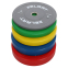Блини (диски) бамперні для кросфіту гумові d-52мм Zelart TA-7797-10 10кг зелений 5