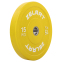 Блини (диски) бамперні для кросфіту гумові d-52мм Zelart TA-7797-15 15кг жовтий 1