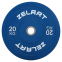 Блины (диски) бамперные для кроссфита резиновые d-52мм Zelart TA-7797-20 20кг синий 0