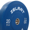 Блини (диски) бамперні для кросфіту гумові d-52мм Zelart TA-7797-20 20кг синій 2