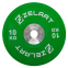 Блини (диски) бамперні для кросфіту гумові d-52мм Zelart TA-7798-10 10кг зелений 0