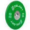 Блини (диски) бамперні для кросфіту гумові d-52мм Zelart TA-7798-10 10кг зелений 1