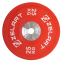 Блины (диски) бамперные для кроссфита резиновые d-52мм Zelart TA-7798-25 25кг красный 0