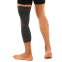Бандаж еластичний подовжений компресійний на гомілку і коліно SIBOTE ST-948 S-XL 1шт сірий-помаранчевий 4