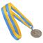 Медаль спортивна зі стрічкою CUP SP-Sport C-6208 золото, срібло, бронза 5