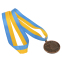 Медаль спортивна зі стрічкою CUP SP-Sport C-6208 золото, срібло, бронза 8