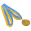 Медаль спортивна зі стрічкою CUP SP-Sport C-6208 ø5см золото, срібло, бронза 2