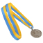 Медаль спортивна зі стрічкою CUP SP-Sport C-6208 ø5см золото, срібло, бронза 5