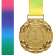 Медаль спортивна зі стрічкою LAUREL SP-Sport C-6209 золото, срібло, бронза 0