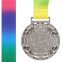 Медаль спортивна зі стрічкою LAUREL SP-Sport C-6209 золото, срібло, бронза 3