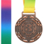 Медаль спортивна зі стрічкою LAUREL SP-Sport C-6209 золото, срібло, бронза 6