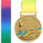 Медаль спортивна зі стрічкою SP-Sport UKRAINE C-6210 золото, срібло, бронза 0