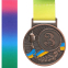 Медаль спортивна зі стрічкою SP-Sport UKRAINE C-6210 золото, срібло, бронза 6