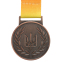 Медаль спортивна зі стрічкою SP-Sport UKRAINE C-6210 золото, срібло, бронза 7
