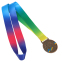 Медаль спортивная с лентой SP-Sport UKRAINE C-6210 золото, серебро, бронза 8