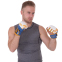 Рукавиці для змішаних єдиноборств MMA шкіряні UFC TrueThai UTT-75542 L-XL синій-білий 3