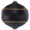 Мяч медицинский медбол с двумя ручками Zelart TA-7827-4 вес-4кг d-25см черный-желтый 2