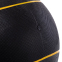 М'яч медичний медбол із двома ручками Zelart TA-7827-4 вага-4кг d-25см чорний-жовтий 3