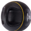 М'яч медичний медбол із двома ручками Zelart TA-7827-4 вага-4кг d-25см чорний-жовтий 4