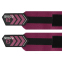 Бинти кистьові для жиму STRONG WRIST WRAPS EZOUS C-07 2шт чорний-фіолетовий 6