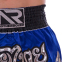 Шорты для тайского бокса и кикбоксинга SP-Sport BO-2346 M-XL синий-серебряный 1