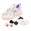 Роликові кросівки з підсвічуванням LED на двох колесах Huoleguo OB-6885 розмір 32-37 кольори в асортименті 31