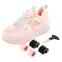 Роликові кросівки з підсвічуванням LED на двох колесах Huoleguo OB-6885 розмір 32-37 кольори в асортименті 19