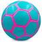 Мяч футбольный SP-Sport ST CLASSIC FB-0081 №5 PVC клееный голубой-розовый 0