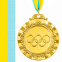 Медаль спортивна зі стрічкою кольорова тематична SP-Sport Олімпіада C-6859 ø6,5см золото, срібло, бронза 0
