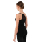 Майка-борцовка для гімнастики та хореографії на тонких бретелях із бавовни SP-Planeta DR-776 розмір 32-42 чорний 4