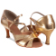 Обувь для бальных танцев женская Латина Zelart DN-3713 размер 34-42 золотой 0