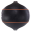 М'яч медичний медбол із двома ручками Zelart TA-7827-6 вага-6кг гума d-27,5см чорний-помаранчевий 2
