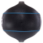 Мяч медицинский медбол с двумя ручками Zelart TA-7827-8 вес-8кг d-27,5см черный-бирюзовый 2