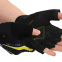 Перчатки для фитнеса и тренировок HARD TOUCH FG-006 S-XL черный-желтый 1