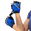 Перчатки для фитнеса и тренировок HARD TOUCH FG-007 XS-L черный-синий 9