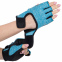 Перчатки для фитнеса и тренировок HARD TOUCH FG-008 XS-L черный-синий 0