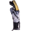 Перчатки вратарские SOCCERMAX GK-008 размер 8-10 белый-черный-золотой 1