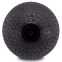 Мяч набивной слэмбол для кроссфита рифленый Zelart SLAM BALL FI-7474-4 4кг черный 0