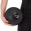 Мяч набивной слэмбол для кроссфита рифленый Zelart SLAM BALL FI-7474-7 7кг черный 2