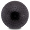 М'яч набивний слембол для кросфіту рифлений Zelart SLAM BALL FI-7474-10 10кг чорний 0