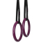 Кільця гімнастичні для Кросфіту ABS GYM RINGS EZOUS E-01 d-28мм чорний-фіолетовий 0