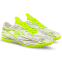 Сороконіжки футбольні дитячі підліткові DIFENO TF231202-2 розмір 35-40 білий-салатовий 3