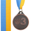 Медаль спортивна зі стрічкою UKRAINE SP-Sport C-9292 золото, срібло, бронза 6
