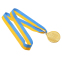 Медаль спортивная с лентой UKRAINE SP-Sport C-9294 золото, серебро, бронза 2