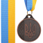 Медаль спортивная с лентой UKRAINE SP-Sport C-9294 золото, серебро, бронза 6
