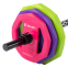 Штанга для фитнеса (фитнес памп) Zelart TA-7801-17_5 вес-17,5кг фиолетовый-салатовый 0