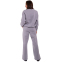 Костюм спортивный женский свитшот и брюки кюлоты STIM Тания CO-4741 S-M светло-серый 2