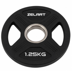 Блины диски TPU 2 Handle металлическая втулка Zelart TA-6995-1_25 ø51мм 1,25кг черный