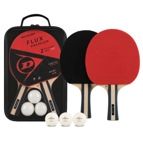 Набір для настільного тенісу DUNLOP DL679358N TT FLUX PREMIUM 2 PLAYER SET 2 ракетки 3 м'ячі чохол